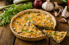 Quiche de espinacas | Receta fácil en freidora de aire