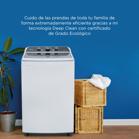 Lavadora Midea Carga Superior 21Kg Vortex Wash Agitador