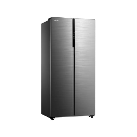 Refrigerador Automático Midea  Side By Side Inverter Quattro Bru Steel 17 Pies Cúbicos con Wifi