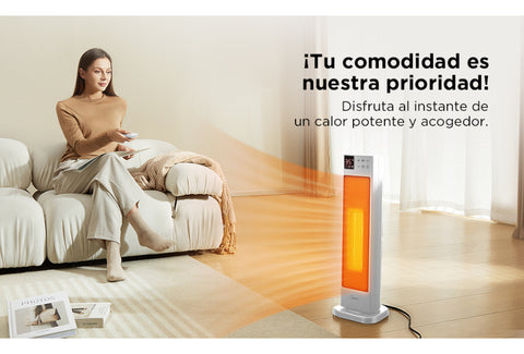Calefactor Eléctrico Cerámico de torre 2 en 1 Dual flow 23”