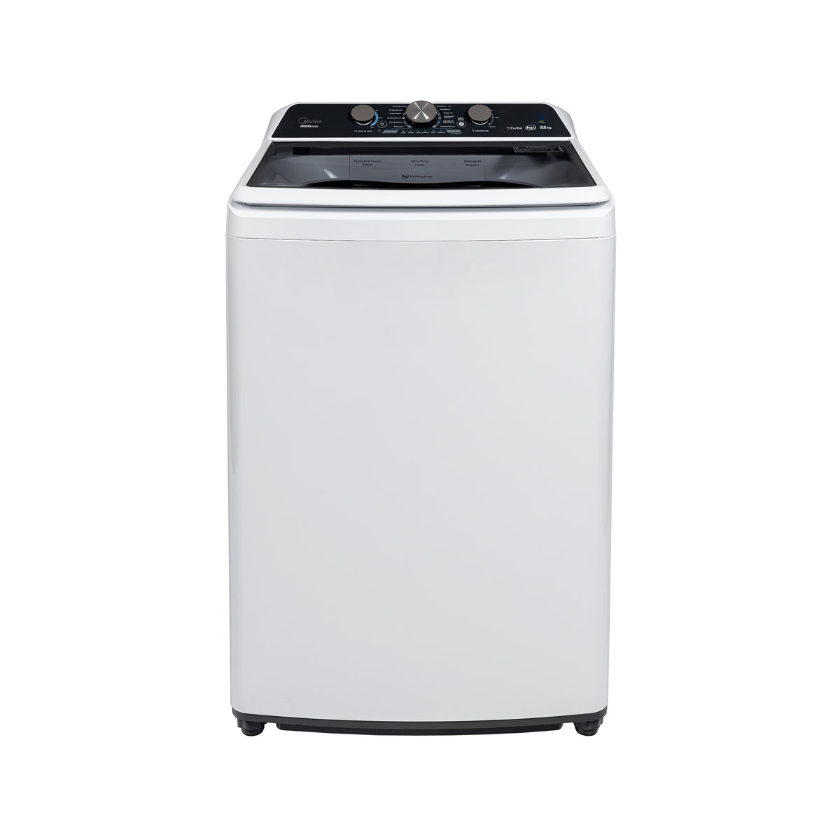 Lavadora Carga Superior Midea 22Kg Vortex Wash Agitador Blanca