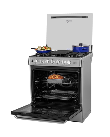 Estufa De Piso Con Capelo 30" Xtreme Chef-Air Acero Inoxidable