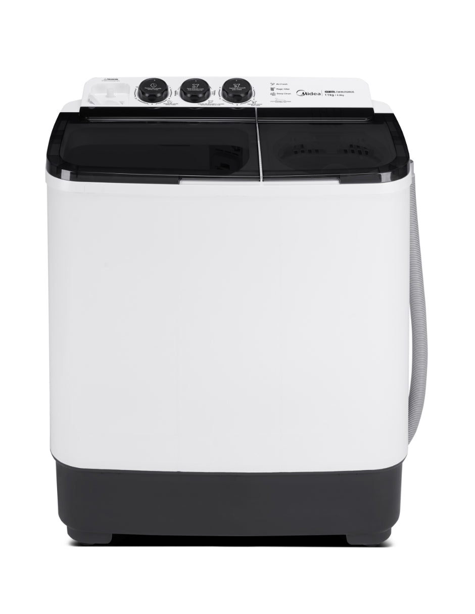 Lavadora Semiautomática Doble Tina 11 Kg Twin Force Pulsator Blanca