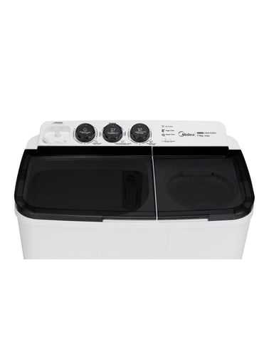 Lavadora Semiautomática Doble Tina 11 Kg Twin Force Pulsator Blanca
