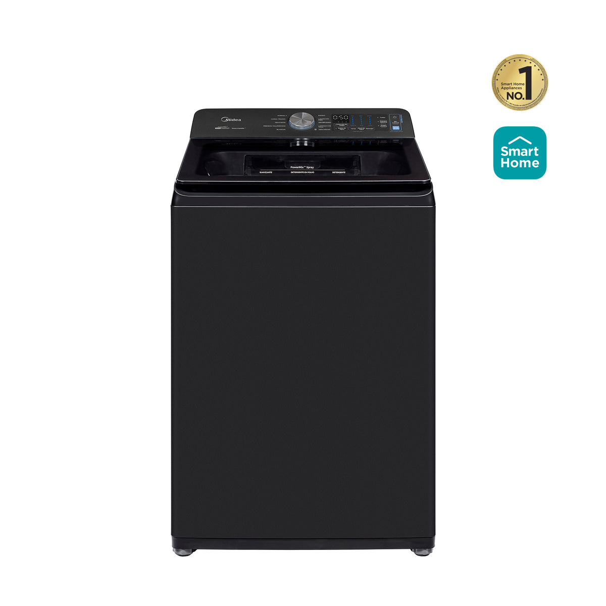 Lavadora Automática Carga Superior 22Kg Silent Wave Charcoal Gray