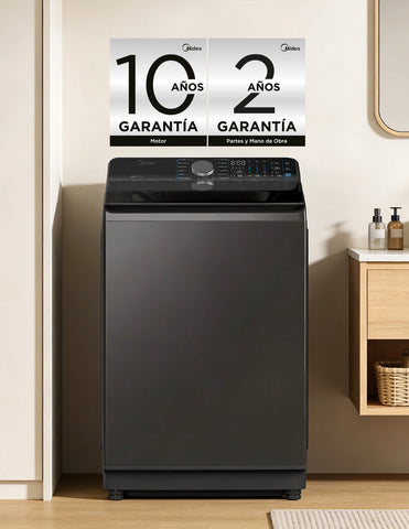 Lavadora Automática Carga Superior 25Kg Silent Wave Charcoal Gray