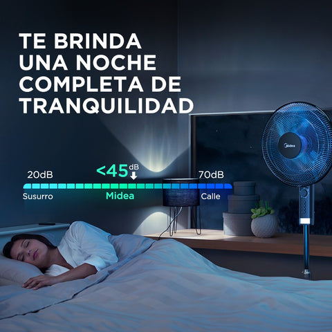 VENTILADOR PEDESTAL MIDEA MFA164MB 16 PUL