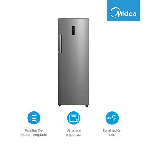 Congelador Vertical Inverter Quattro Bru Steel 9 Pies