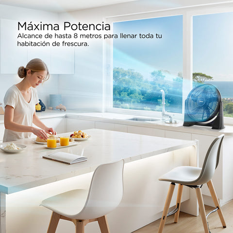 Ventilador de Piso 20” Midea Negro FB50-17H