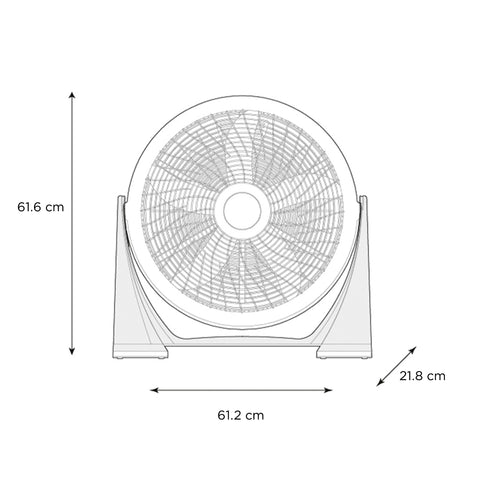 Ventilador de Piso 20” Midea Negro FB50-17H
