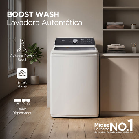Lavadora Automática 25 kg Carga Superior Boost Wash Blanca