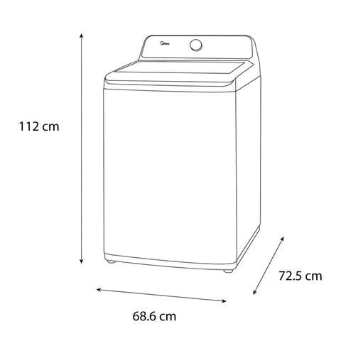 Lavadora Automática 25 kg Carga Superior Boost Wash Blanca