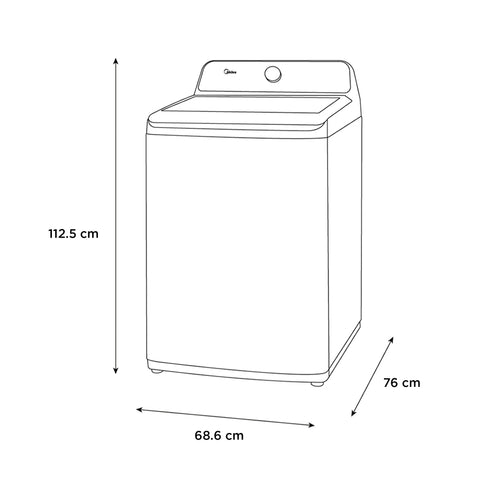 Lavadora Automática 25 kg Carga Superior Boost Wash Blanca