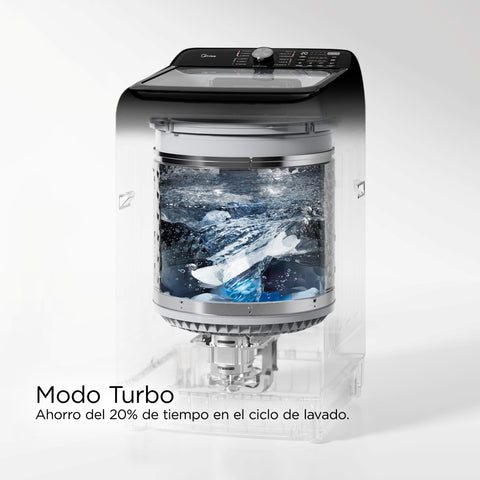 Lavadora Midea Automática Carga Superior 16 Kg Impeller
