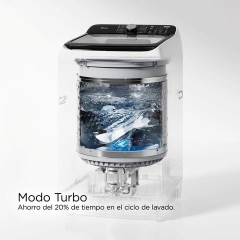 Lavadora Automática Carga Superior 16 Kg Midea Blanca