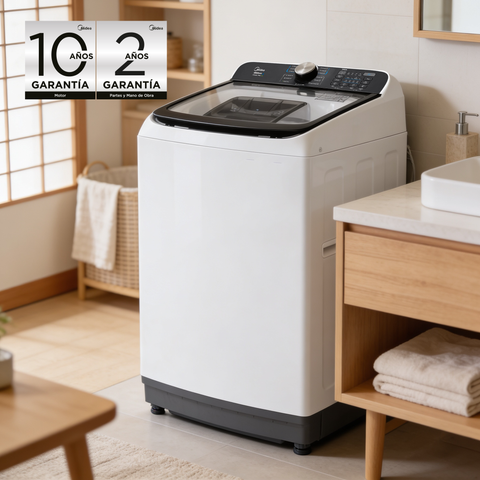 Lavadora Automática Carga Superior 16 Kg Midea Blanca
