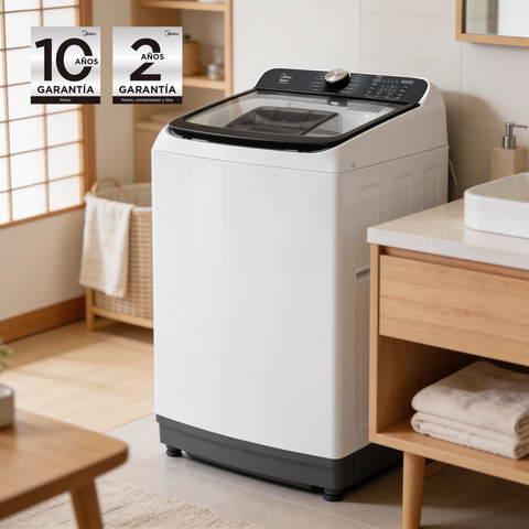 Lavadora Automática Carga Superior 16 Kg Midea Blanca