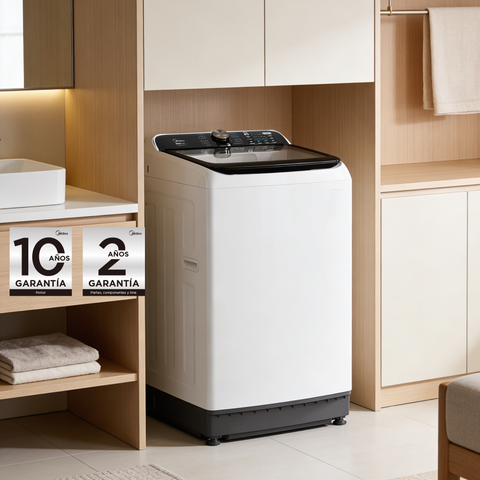 Lavadora MIDEA Auto Carga Superior 18 Kg Blanca MA512W18/W