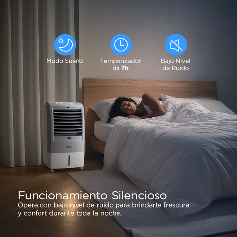 Enfriador Aire Portatil Midea Frio 14L 3 Vel