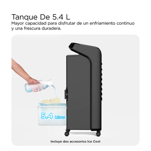 Enfriador de Aire Midea Ice Cool 5.4 Litros Negro