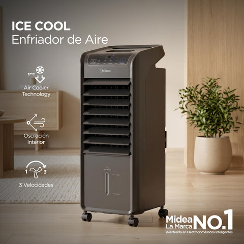 Enfriador de Aire Midea Ice Cool 5.4 Litros Negro