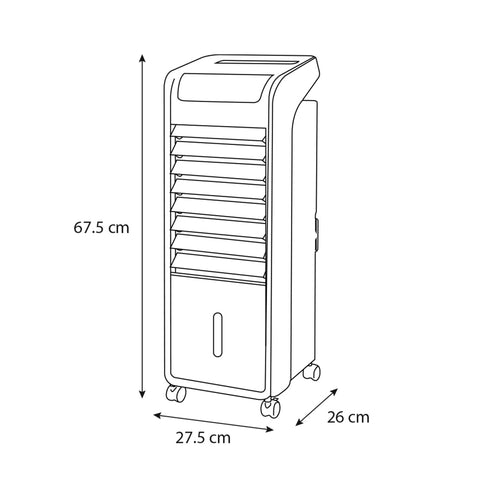 Enfriador de Aire Midea Ice Cool 5.4 Litros Negro