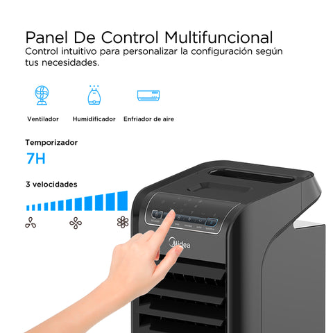 Enfriador de Aire Midea Ice Cool 5.4 Litros Negro