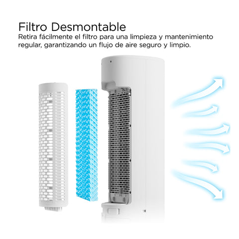 Ventilador de Torre 42" Midea 2 en 1 MAC46TFBW