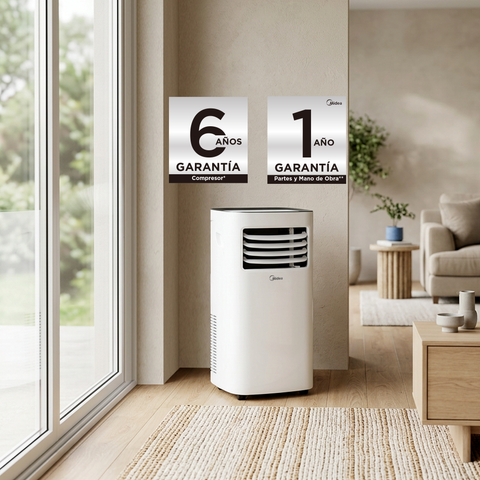 Aire Acondondicionado Portátil Midea 1 Ton, Frío, 115v, Blanco Midea MAP12C1PSP