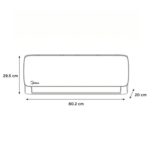 Minisplit Midea On Off Solo Frío 1 Tonelada 12000BTUs 110V