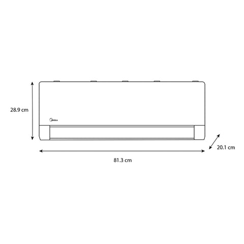 Minisplit Midea 12,000 BTU´s 115V Solo Frío Inverter
