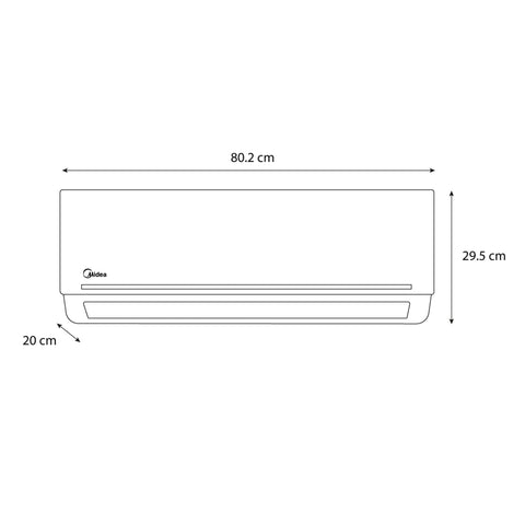 Minisplit Fresh+ On/off Midea Seer 11.5, 1 Ton, Frío, 220v