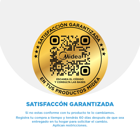 Minisplit Midea Inverter Solo frío  1 Tonelada (12,000 BTU's) 220V MAS12C2ECS