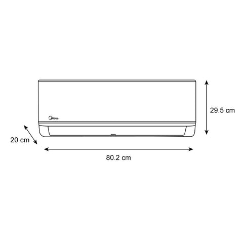 Minisplit Midea Xtreme Plus Inverter 1 Ton, Frío Calor, 110V