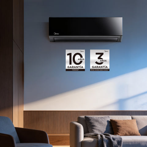 Minisplit Midea  Inverter SEER 20, 1 Ton, Frío Calor, 220V