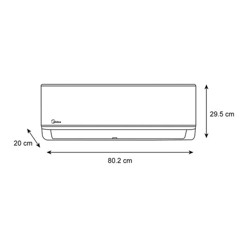 Minisplit Midea  Inverter SEER 20, 1 Ton, Frío Calor, 220V