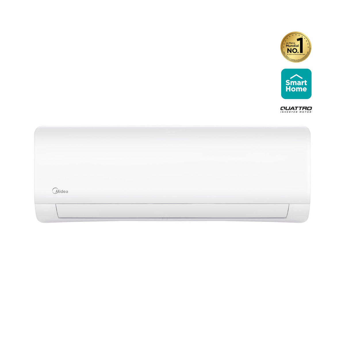 Minisplit Midea Inverter 1.5 Ton, 18,000 BTU, Frío, 220V