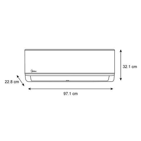 Minisplit Xtreme Midea Inverter Seer 19, 1.5 Ton, Frío Calor