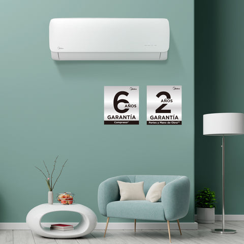 AIRE ACONDICIONADO MIDEA 1.5 TON FRIO CALOR 220V