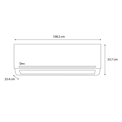 Minisplit Fresh+ Midea On/off Seer 11.5, 2 Ton, Frío, 220v