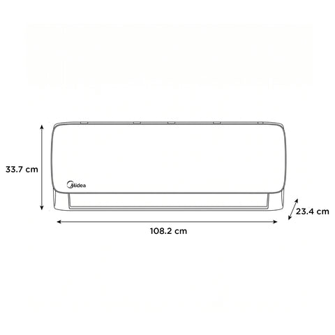 Minisplit Midea Max Fresh On Off, 2 Ton, Frío Calor, 220V