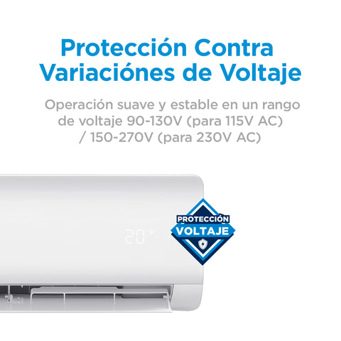 Minisplit Midea Inverter SEER 20, 2 Ton, Frío Calor, 220V