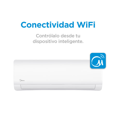 Minisplit Midea Inverter SEER 20, 2 Ton, Frío Calor, 220V
