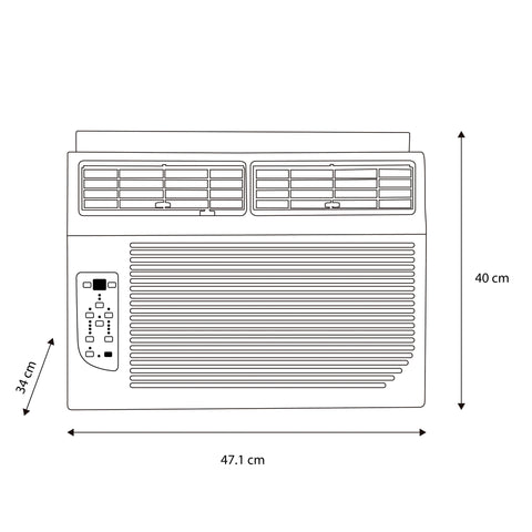 Aire Acondicionado Midea Ventana Frío (8,000 BTU's) 110V