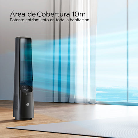 Ventilador Midea de Torre sin aspas 40¨ Negro