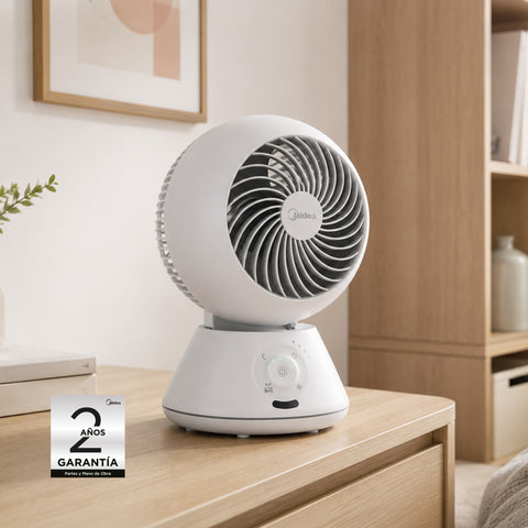 VENTILADOR ESCRITORIO MIDEA 6 PUL TURBO FORCE 5 VEL blanco