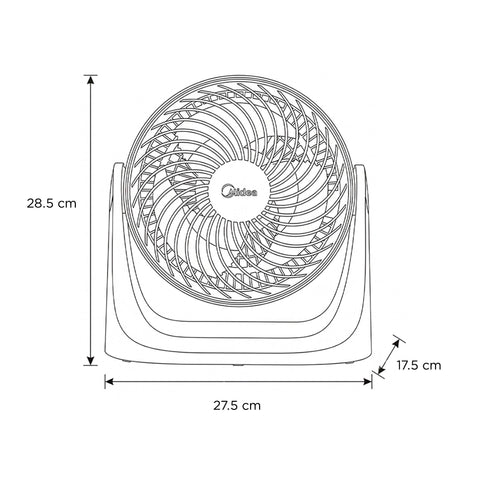 Ventilador Midea Personal Mini Turbo 7"