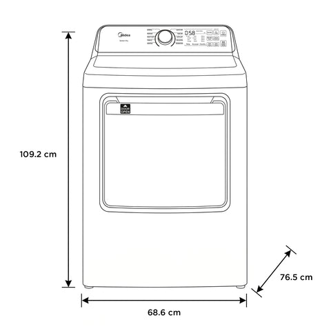 Secadora 25Kg Sensor Dry Blanca