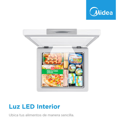Congelador Midea Triple Cooling System Blanco 7 Pies Cúbicos