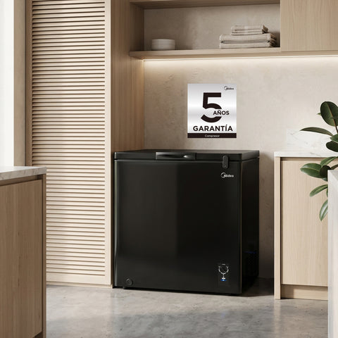 Congelador Midea 7 Pies Negro